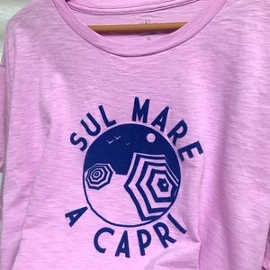 J. Crew Sul Mare a Capri Pink T Shirt sz 3x